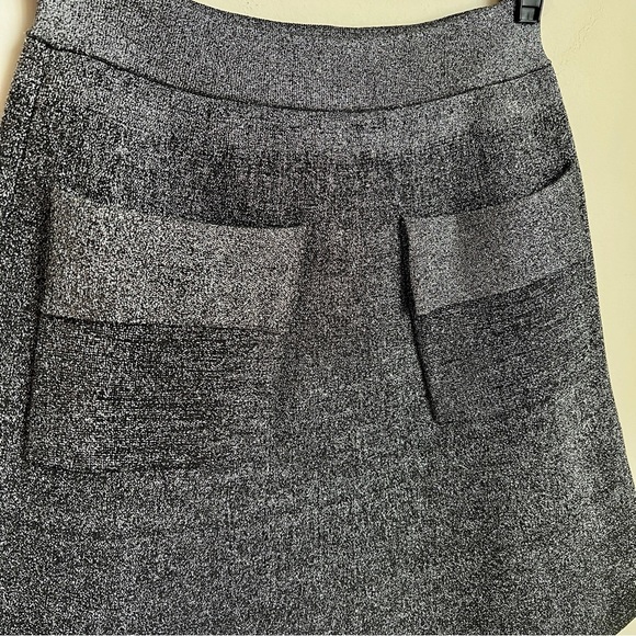 A.L.C. Aaron Silver Metallic A-line Skirt Size XS - Picture 3 of 8
